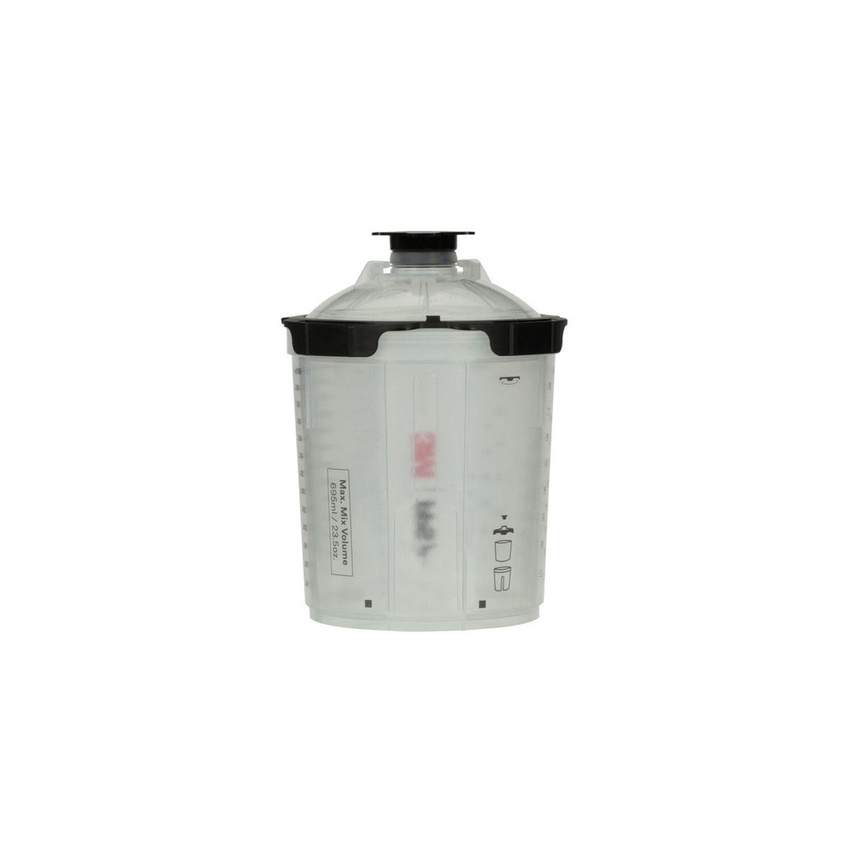 3M 26000 PPS Spray Cup System Kit Standard 22 oz 650 mL 200 Micron Filter Lids and Liners (7100284557) - 2