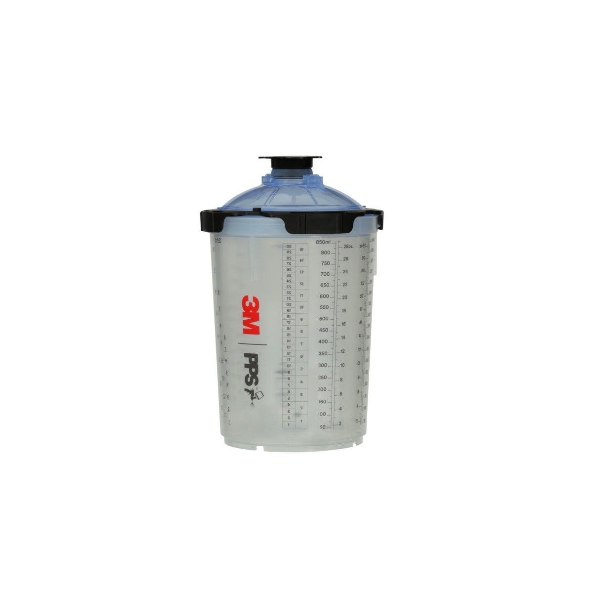 3M 26325 PPS Series 2.0 Spray Cup System Kit, Large, 28 fl oz, 125 Micron Filter, 1 Cup, 50 Lids and Liners, 32 Plugs (7100284561) - 2