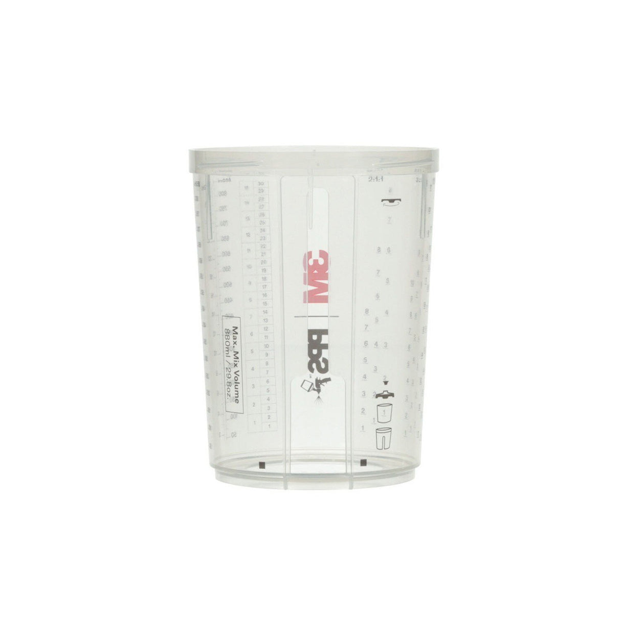 3M 26023 PPS 2.0 Series Spray Gun Cup, Large, 28 fl oz (850 mL) (7100284628) (8 Pack) - 4