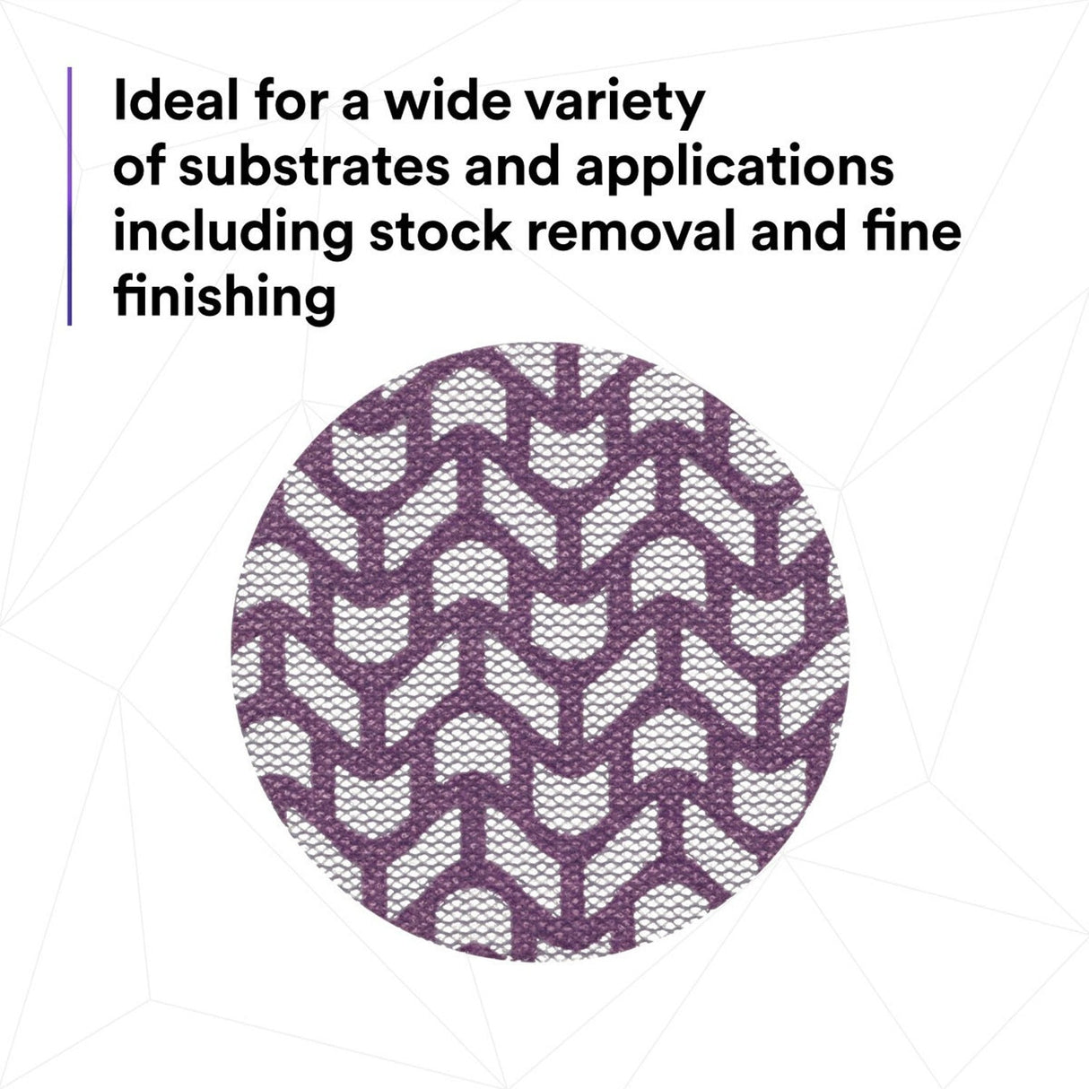 3M 710W 88485 Cubitron II Hookit Clean Sanding Net Disc, 80+, Purple, 3 in, Die 300V (7100287538) (300 Pack) - 10