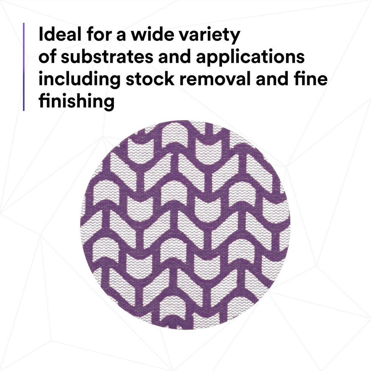 3M 710W Cubitron II Hookit Clean Sanding Net Disc, 240+, 3 in x NH, Die 300V, Purple (7100287826) (300 Pack) - 9