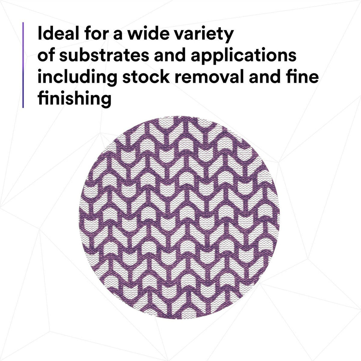 3M 710W Xtract Net Disc, 80+, Purple, 5 in x NH, Die 500X, Hook and Loop Sanding Disc (7100288128) (300 Pack) - 10