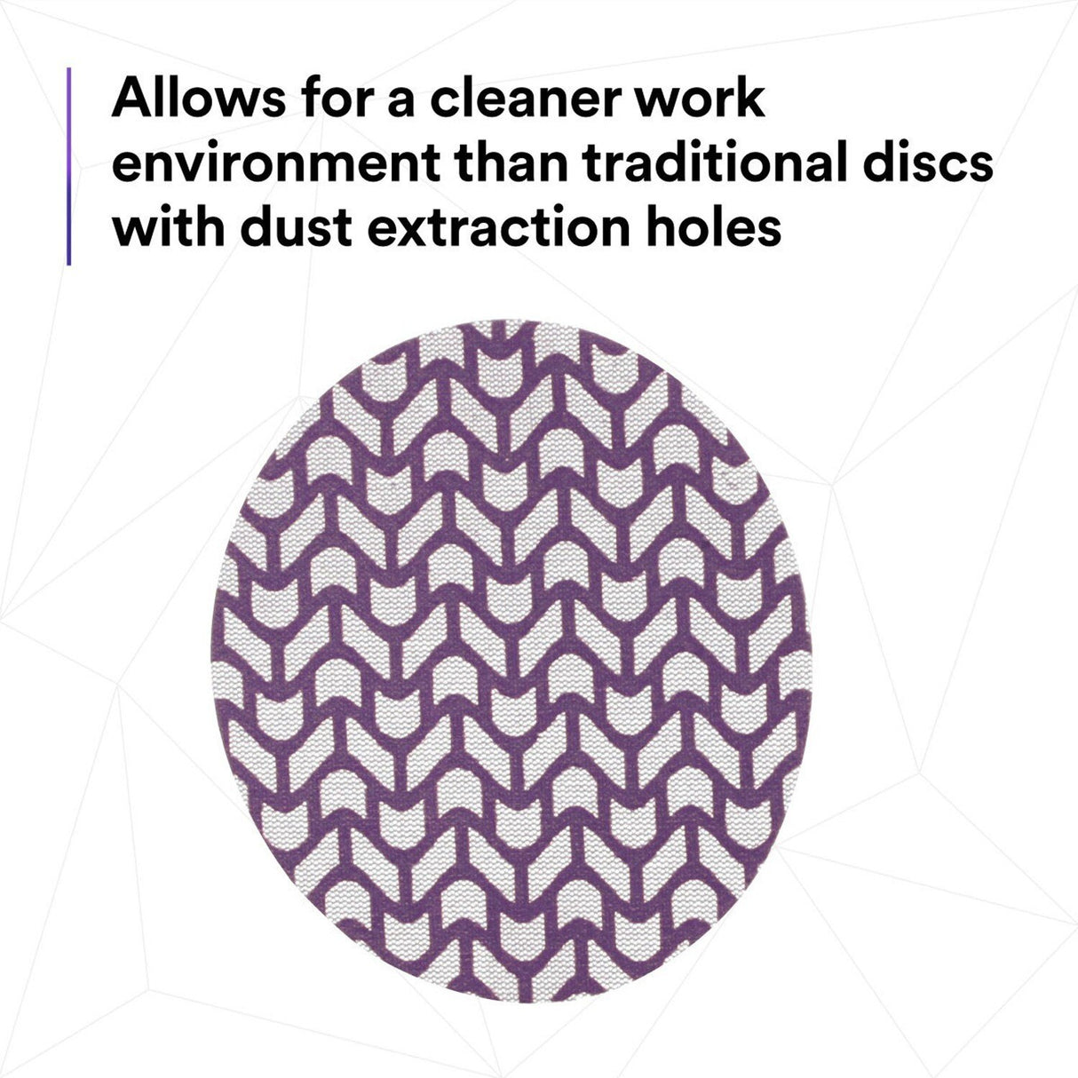 3M 710W Cubitron II Net Disc, 240+, 5 in x NH, Die 500X, Purple, Hook and Loop, Virtually Dust-Free (7100288133) (300 Pack) - 7