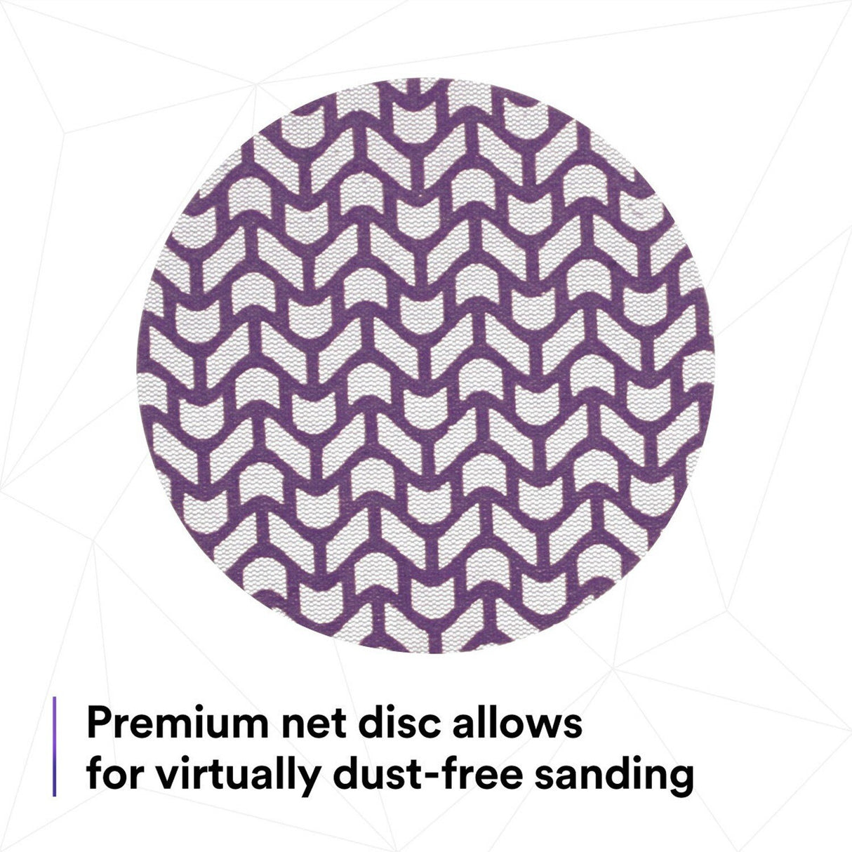3M 710W Cubitron II Hookit Net Disc, 320+, 5 in x NH, Die 500X, Purple (7100288134) (300 Pack) - 4