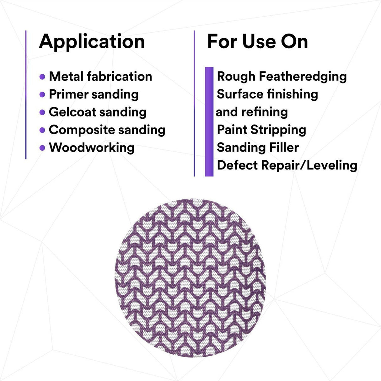 3M 710W 88456 Cubitron II Net Disc, 120+, 6 in x NH, Die 600Z, Hook & Loop, Purple (7100288136) (300 Pack) - 4