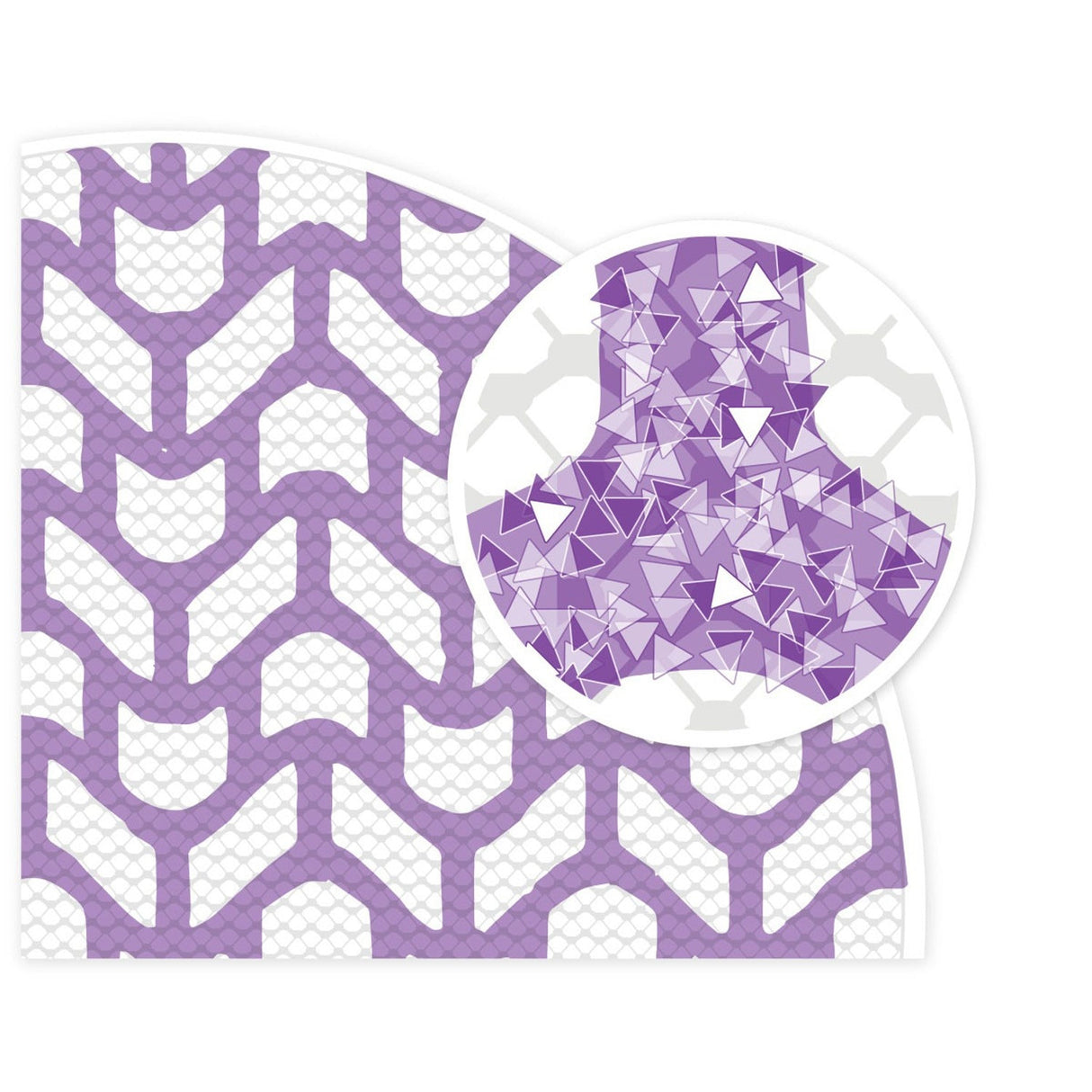 3M 710W 88456 Cubitron II Net Disc, 120+, 6 in x NH, Die 600Z, Hook & Loop, Purple (7100288136) (300 Pack) - 10
