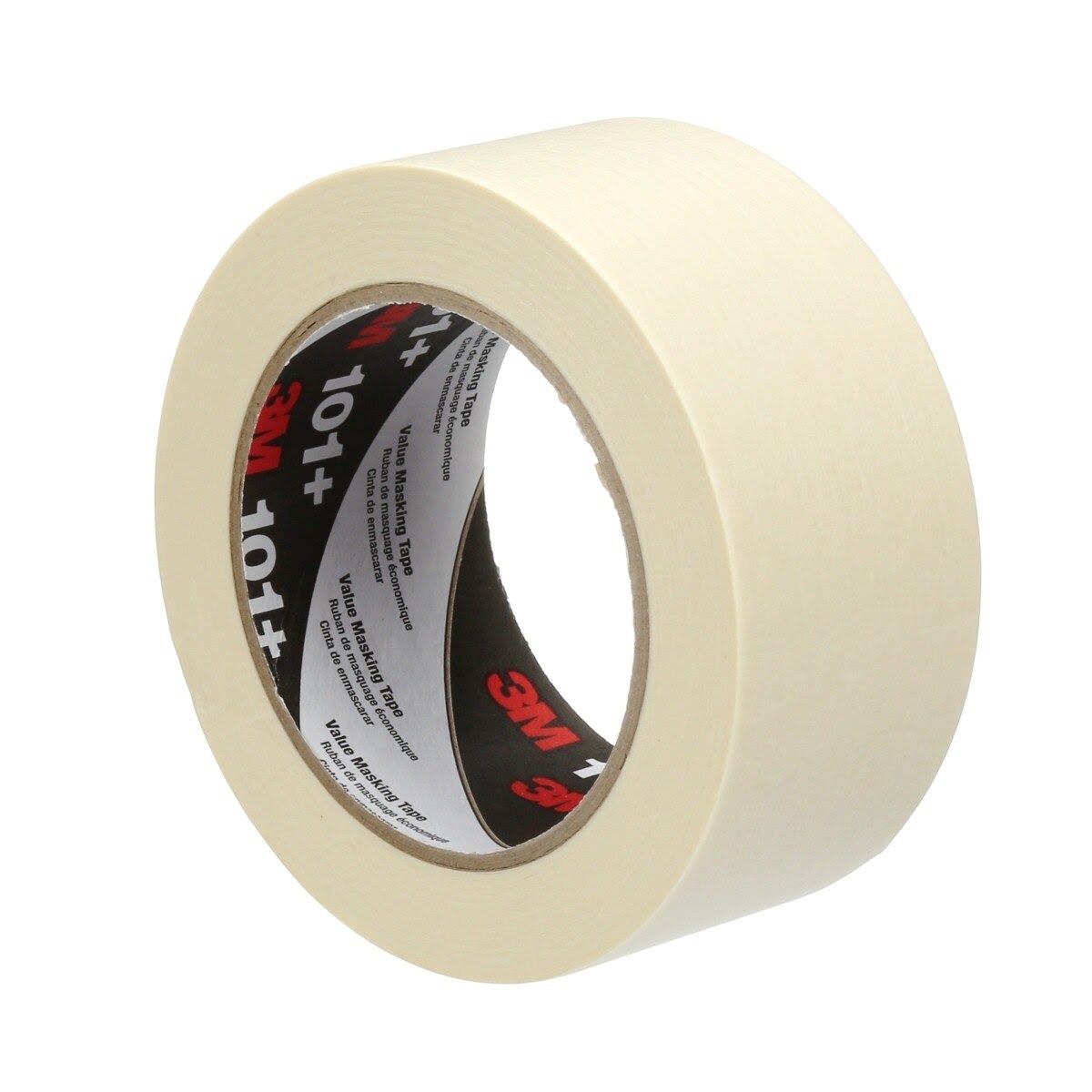 3M 101+ Value Masking Tape, Tan, 48 mm x 55 m, 5.1 mil (7100293677) - 4