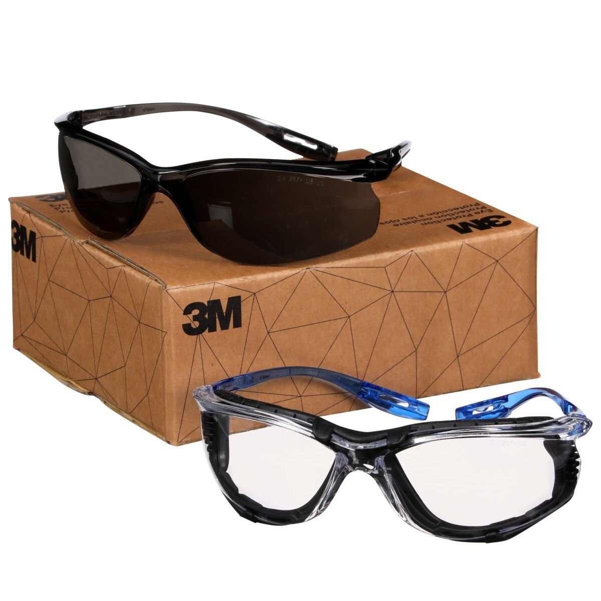 3M VCCS01-FM VCCS02 VCCS01-FM-02-PAK Virtua Protective Eyewear CCS Series Value Pack Anti-Fog Anti-Scratch ANSI Z87.1 Clear and Gray Lens (7100300233) (100 Pack) - 7