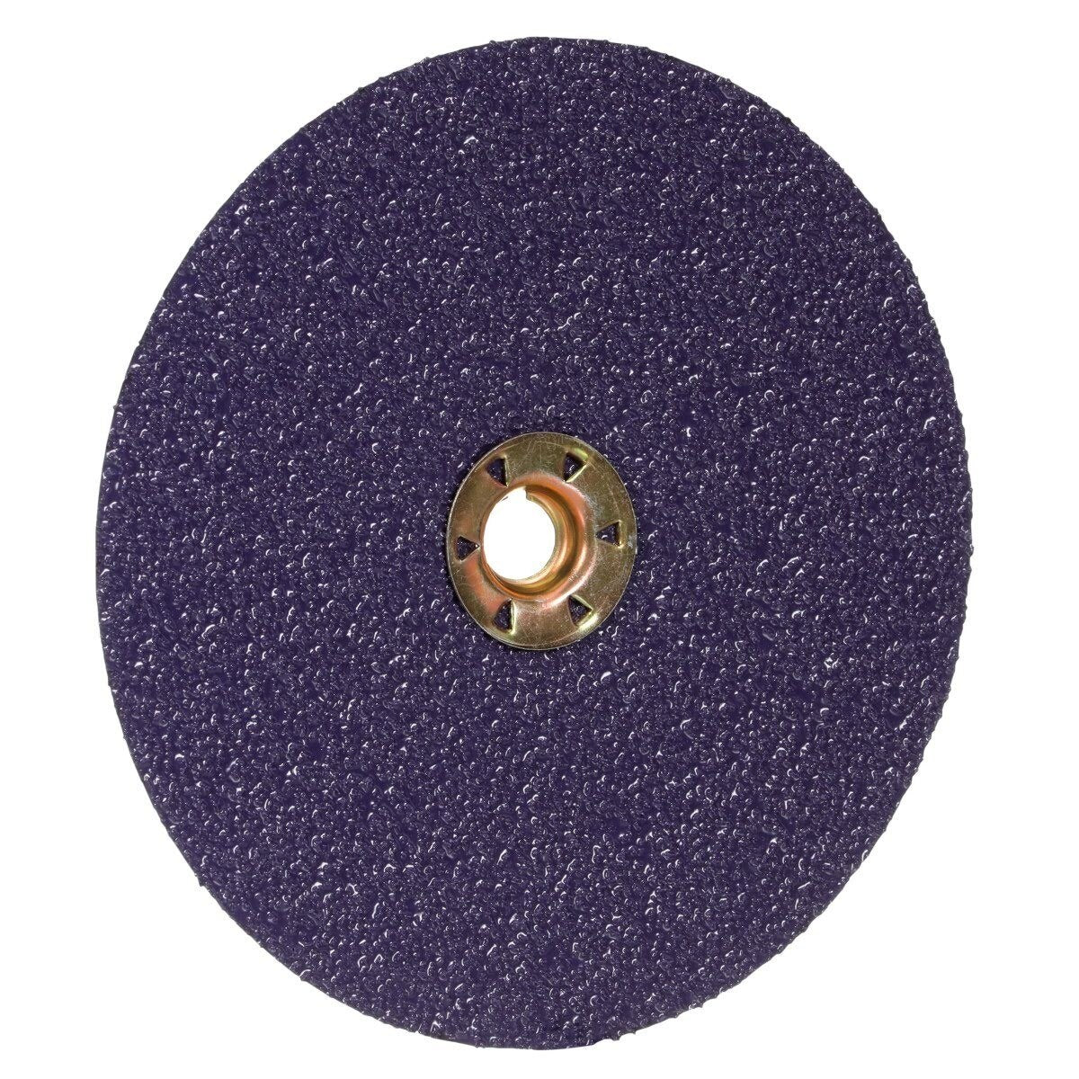 3M 1182C Cubitron Fibre Disc, TN Quick Change, Precision Shaped Ceramic, 36 Plus, Purple, 7 in, Die 700BB (7100310729) (100 Pack) - 4