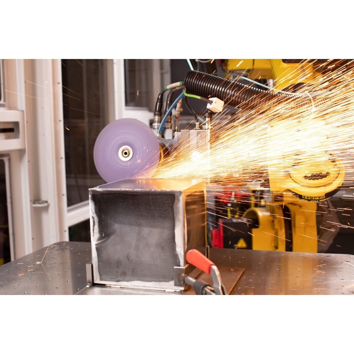 3M 1182C Cubitron Fibre Disc, GL Quick Change, G450E, Precision Shaped Ceramic, 36+, Purple, 4-1/2 in (7100310730) (100 Pack) - 8
