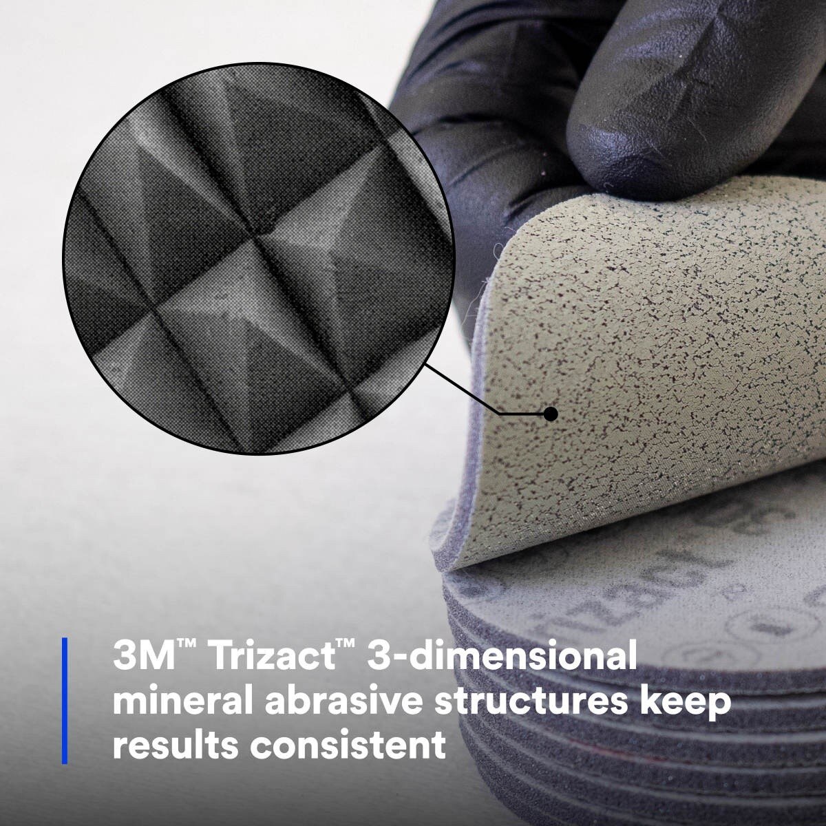 3M 443SA 02085 Trizact Hookit Foam Abrasive Disc, 3000 Grit, 6 in, Gray (7100311882) (60 Pack) - 6