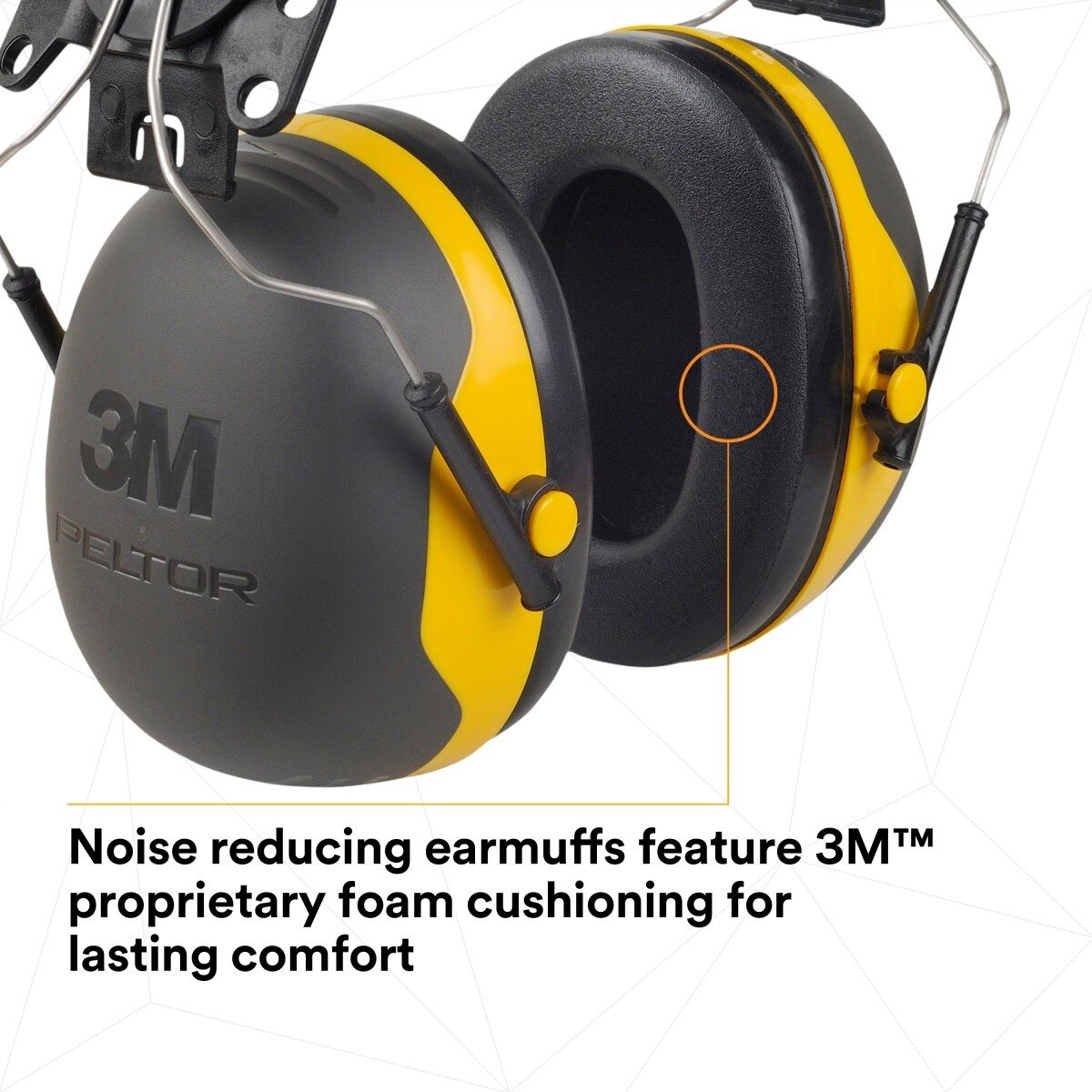 3M X2P3E PELTOR Cap Style Hard Hat Attached Earmuffs, NRR 24 dB (7100314991) - 4