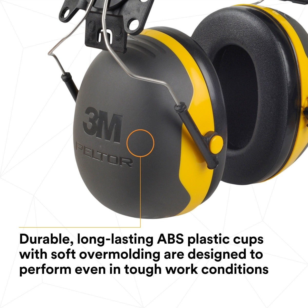 3M 7100314991 PELTOR X2P3E Cap Style Hard Hat Attached Earmuffs NRR 24 dB (10 Pack) - 5