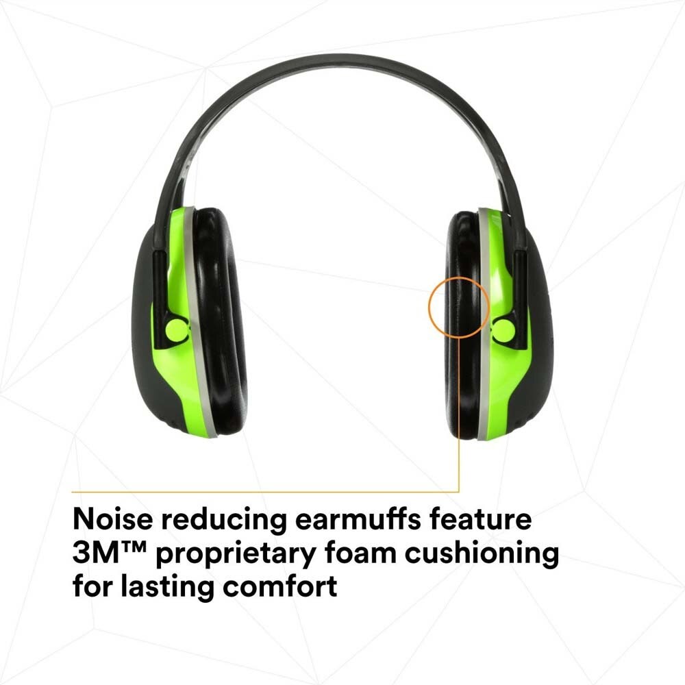 3M X4A PELTOR Over-the-Head Earmuffs, 27 dB NRR Hearing Protection (7100315081) - (10Pack) - 7