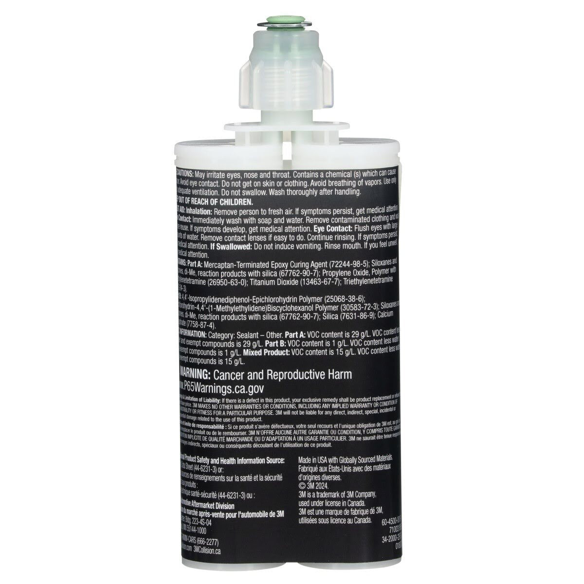3M OEM Match Epoxy Seam Sealer, Gray, 200 ml Cartridge (08526) (7100319365) - (6Pack) - 4