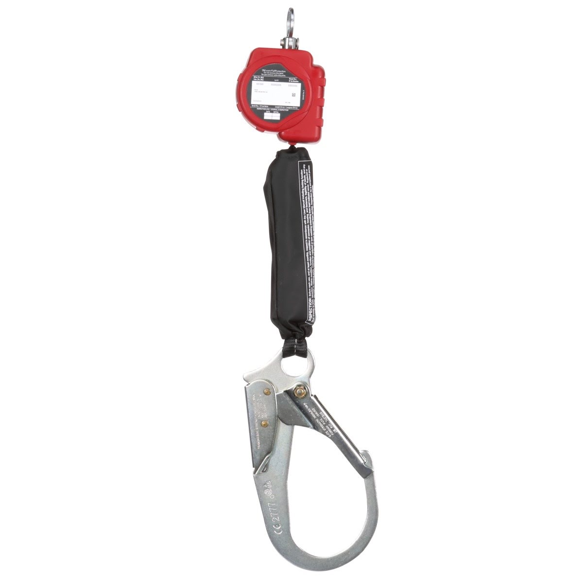 3M 3100505 PROTECTA Self-Retracting Lifeline, Web, Steel Rebar Hook, Red, 6 ft (7100319827) - 2