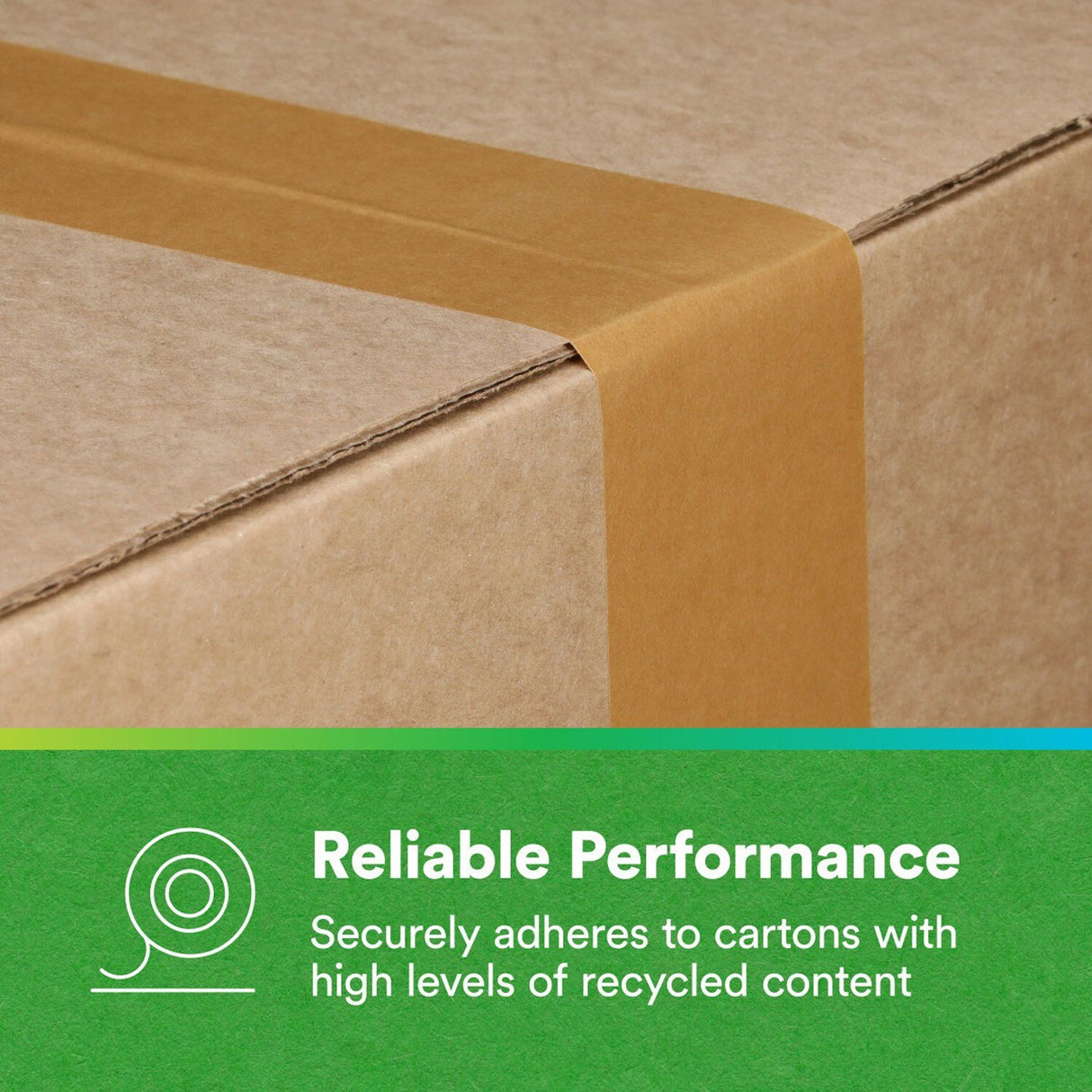 3M 570 Scotch Performance Paper Box Sealing Tape, Brown, 2-13/16 in x 55 yd, 3 in Core (7100332200) - 10