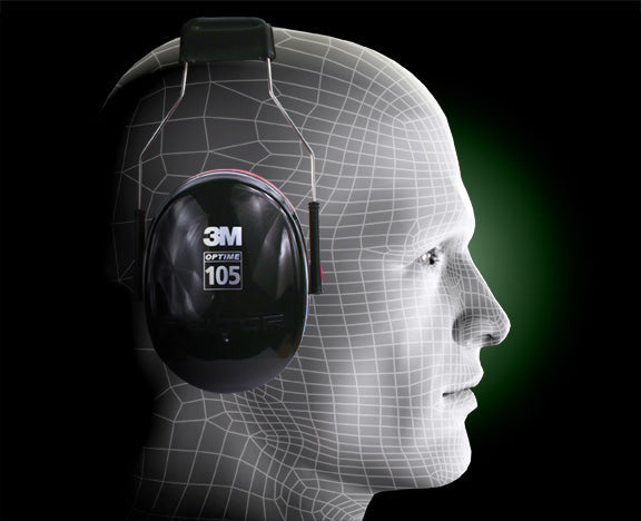 3M  3M H10A PELTOR Optime 105 Over-the-Head Earmuffs, NRR 30 dB (7000009665)