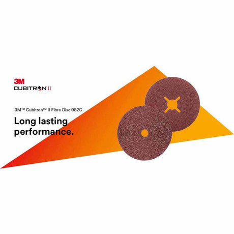 3M 051141-27425-6 Cubitron II Fibre Disc 982C TN Quick Change 4-1/2 in 36 Grit (25 Pack) - 3