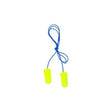 3M 311-1250 E-A-R Yellow Neons Earplugs, NRR 33dB, Corded, Poly Bag, Regular Size, Disposable (7000002306)