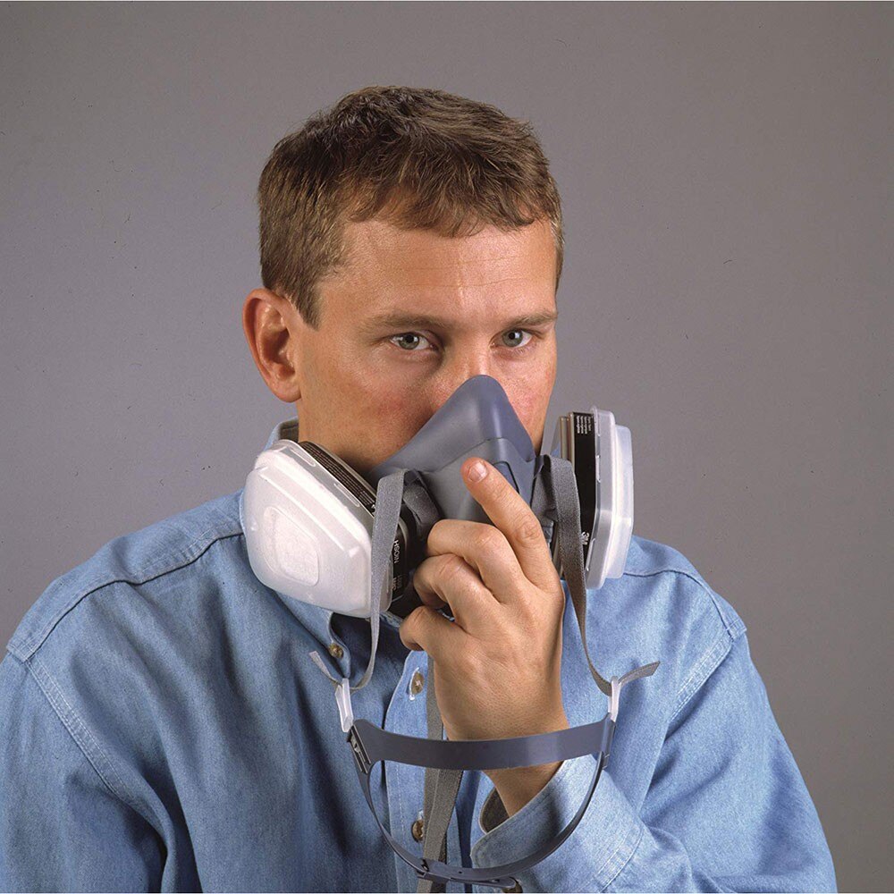 3M 37082 Half Facepiece Respirator, Medium (7000002162) - 4