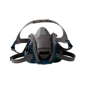 3M 6502QL Rugged Comfort Quick Latch Half Facepiece Reusable Respirator, Medium, Bayonet Connection, Cool Flow Valve, Silicone Face Seal (7000128239)