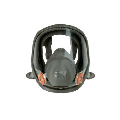 3M 54159 6900 Full Facepiece Reusable Respirator 6000 Series, Large, Silicone Face Seal, Bayonet Connection, ANSI High Impact Eye Protection, NIOSH Approved (7000002037)