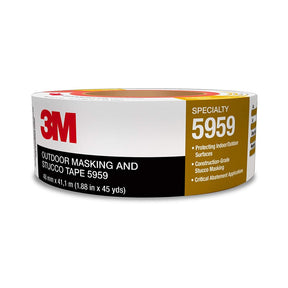 3M 5959 Outdoor Masking and Stucco Tape Red, 48 mm x 41.1 m 12.0 mil (7000124742)