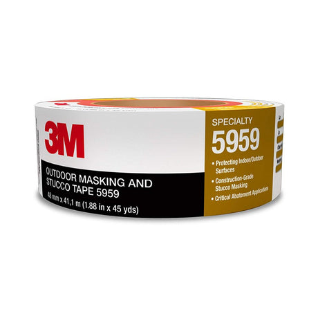3M 5959 Outdoor Masking and Stucco Tape Red, 48 mm x 41.1 m 12.0 mil (7000124742)