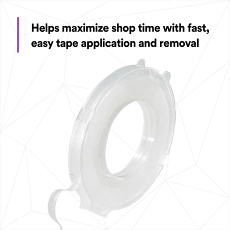 3M 06800 Smooth Transition Tape, Center Adhesive, Transparent, 1/4 in x 30 ft (7000000459) (60 Pack) - 9