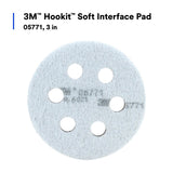 3M 05771 Hookit Soft Interface Pad, 3 in, Foam, 6-Hole, Soft Pad for Autobody Sanding (5771) (7000000490)  - (10Pack) - 6