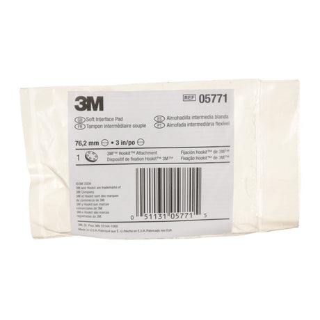 3M 05771 Hookit Soft Interface Pad, 3 in, Foam, 6-Hole, Soft Pad for Autobody Sanding (5771) (7000000490)  - (10Pack) - 9