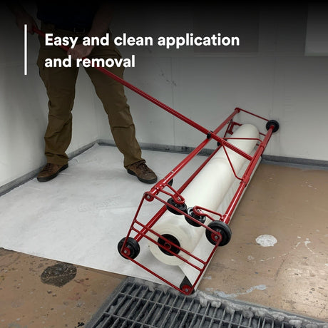 3M 36852 Dirt Trap Protection Material, Nonwoven Overspray Protection, White, 28 in x 300 ft (7000000528) - 6