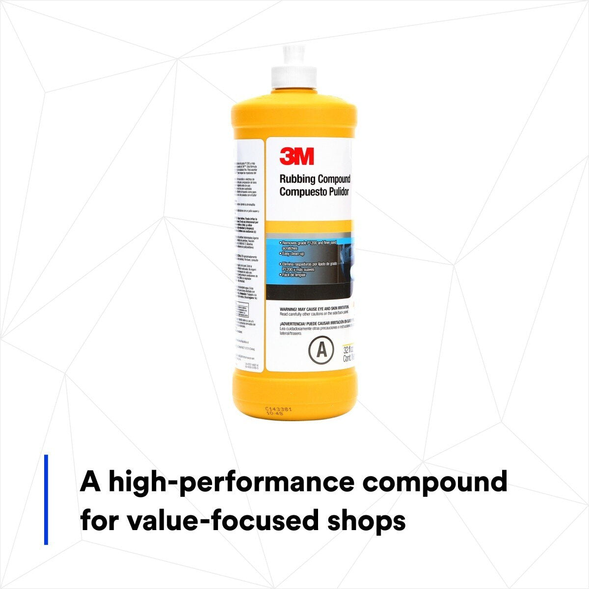 3M 05973 00597 Rubbing Compound, Liquid Formula, 1 qt 32 fl oz/946 mL for Automotive Paint Finishes (7000000537)  - (6Pack) - 10