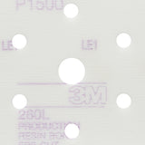 3M 260L 00907 Hookit Finishing Film Abrasive Disc, Aluminum Oxide P1500, White, 3 in (7000000560) (200 Pack) - 2