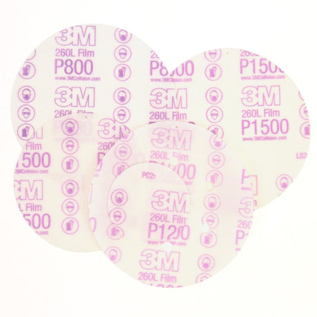 3M 260L 00908 Hookit Finishing Film Abrasive Disc, P1200, Gold, 3 in (7000000561) (200 Pack)