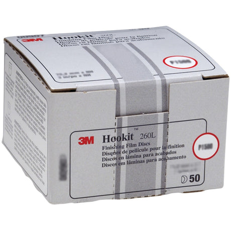 3M 260L 00953 Hookit Finishing Film Abrasive Disc, Aluminum Oxide, P1000, Purple, 5 in (7000000564) (400 Pack) - 3