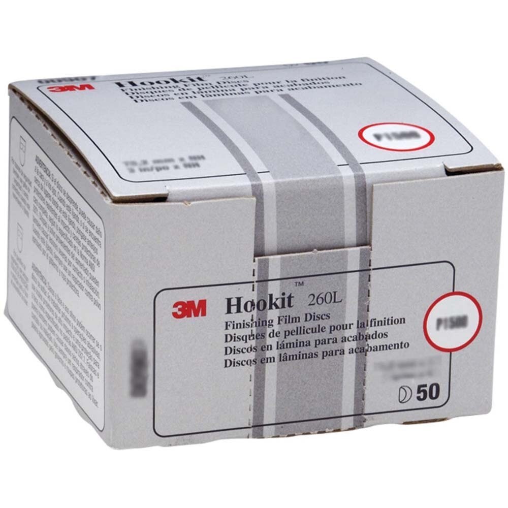 3M 00954 Hookit Finishing Film Abrasive Disc 260L, 5 in, P800 (7000000565) (100 Pack) - 3