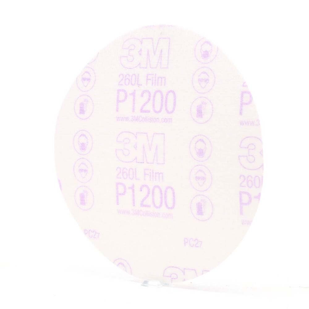 3M 00968 Hookit Finishing Film Abrasive Disc 260L, 6 in (7000000567) (100 Pack) - 2