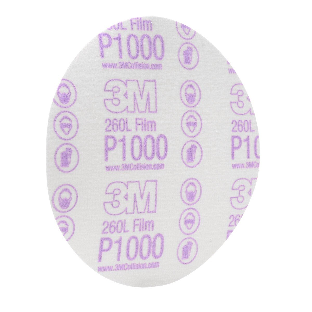 3M 260L 00969 Hookit Finishing Film Abrasive Disc, P1000, 6 in, Clear Coat Sanding, Paint Finishing, Defect Removal (7000000568) (400 Pack) - 2
