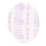 3M 260L 00969 Hookit Finishing Film Abrasive Disc, P1000, 6 in, Clear Coat Sanding, Paint Finishing, Defect Removal (7000000568) (400 Pack) - 3
