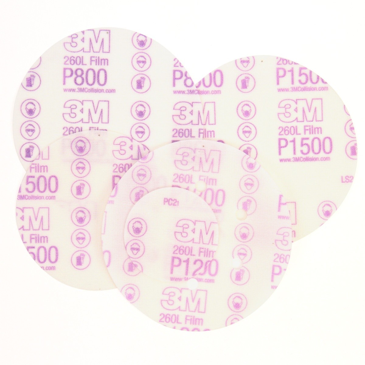 3M 260L 00969 Hookit Finishing Film Abrasive Disc, P1000, 6 in, Clear Coat Sanding, Paint Finishing, Defect Removal (7000000568) (400 Pack) - 9