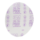 3M 260L 00970 Hookit Finishing Film Abrasive Disc, P800, White, 6 in (7000000569) (400 Pack) - 6