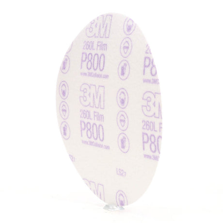 3M 260L 00970 Hookit Finishing Film Abrasive Disc, P800, White, 6 in (7000000569) (400 Pack) - 7