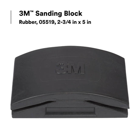 3M Sanding Block, Rubber, Professional Grade, 2-3/4 in x 5 in, For Putty and Filler (05519) (7000000587)  - (10Pack) - 6