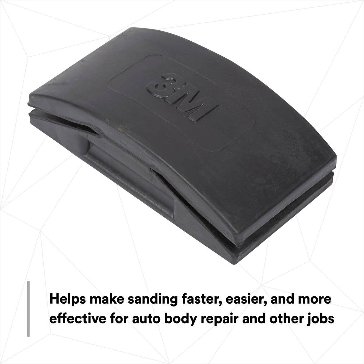 3M Sanding Block, Rubber, Professional Grade, 2-3/4 in x 5 in, For Putty and Filler (05519) (7000000587)  - (10Pack) - 7