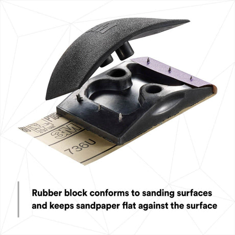 3M Sanding Block, Rubber, Professional Grade, 2-3/4 in x 5 in, For Putty and Filler (05519) (7000000587)  - (10Pack) - 8
