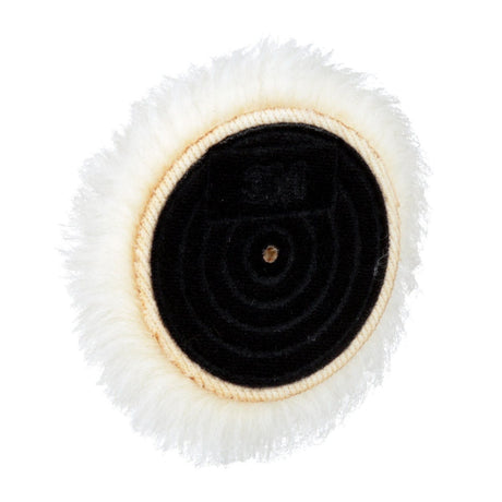 3M 85079 Hookit Knit Buffing Pad Hook and Loop Wool White 5-1/4 in (7000000599) (50 Pack) - 4