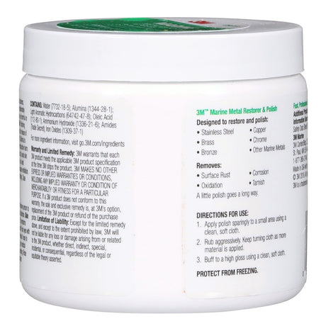 3M Metal Restorer and Polish, 18 oz Paste (00901) (7000000616)  - (6Pack) - 4