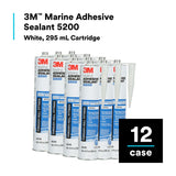 3M 06500 09499 5200 Marine Adhesive Sealant White 10 fl oz Cartridge Permanent Above and Below Waterline (7000000623) - 8